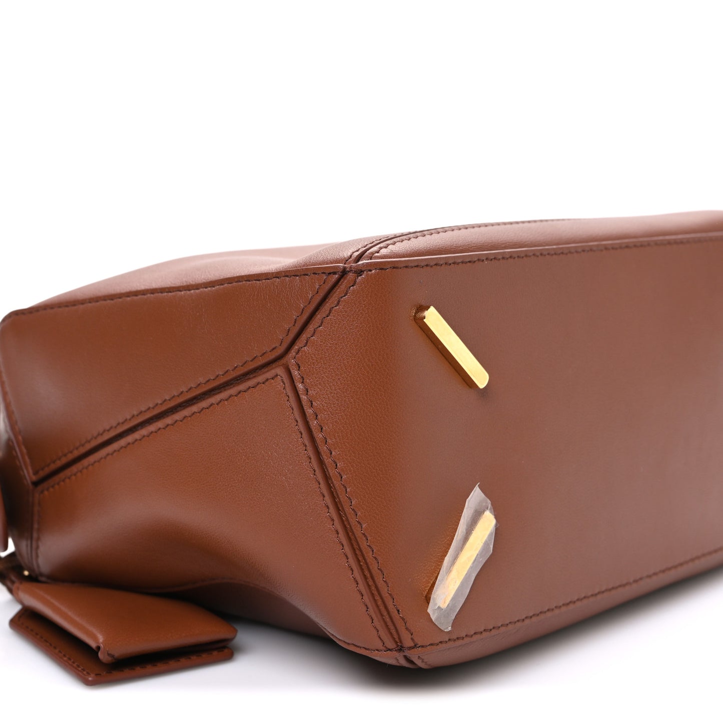 Nappa Lambskin Small Featherlight Puzzle Bag Pecan