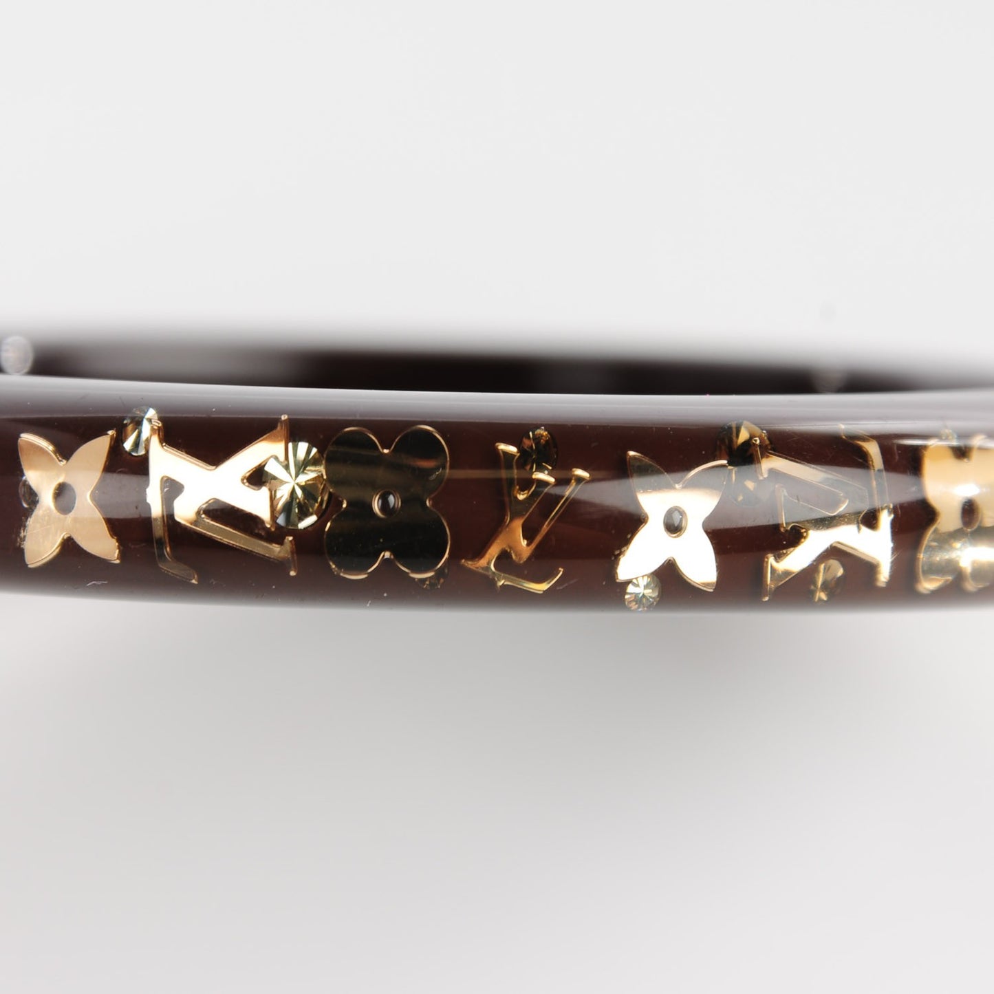 Resin Swarovski PM Inclusion Bracelet M Marron