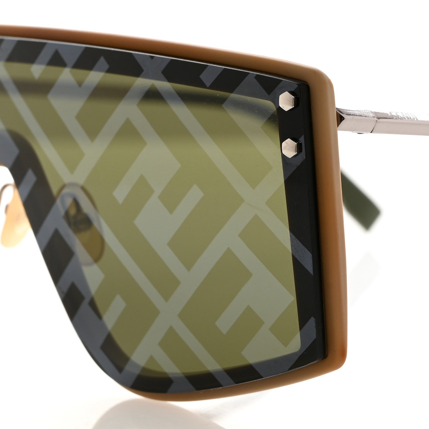 Fendi FF Shield Sunglasses FF M0076/G/S Brown 8 of 8