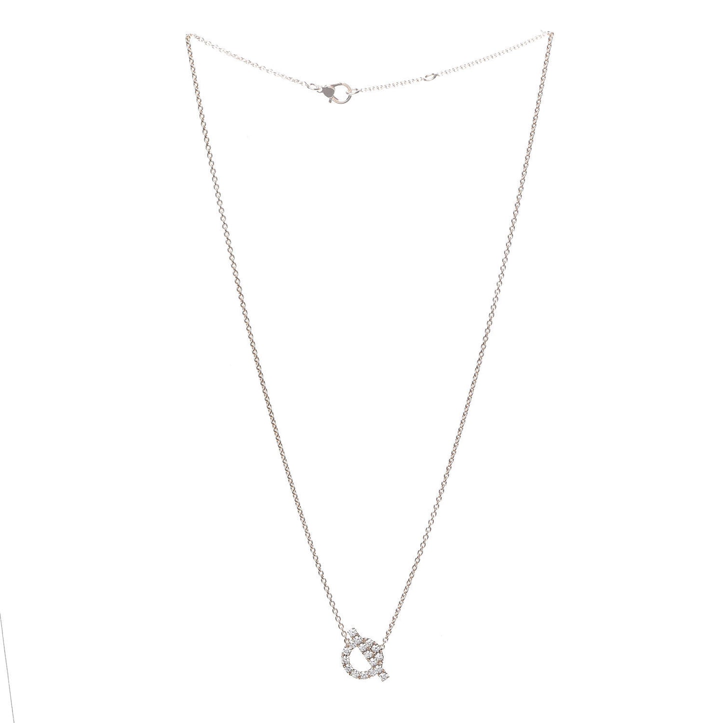 18K Rose Gold Diamond Finesse Pendant Necklace