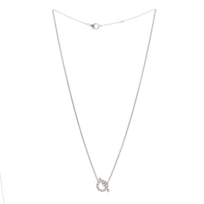 Hermes 18K Rose Gold Diamond Finesse Pendant Necklace 3 of 6