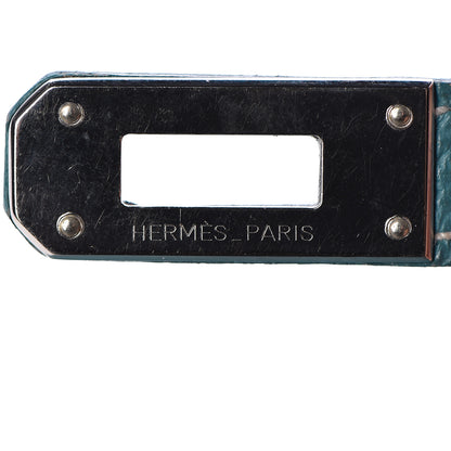 Hermes Epsom Kelly Longue Wallet Blue Jean 14 of 26