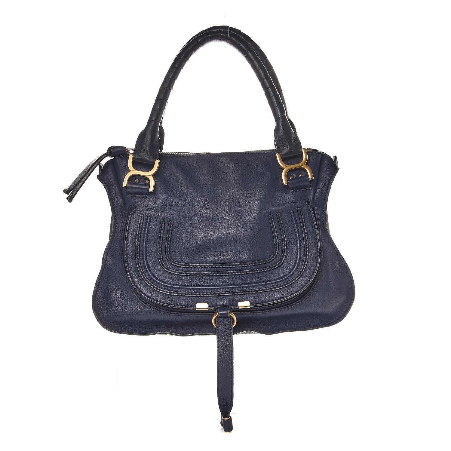 Chloe Calfskin Medium Marcie Satchel Teal 1 of 13