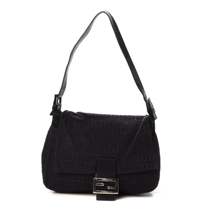 Fendi Zucchino Mama Baguette Black 1 of 9