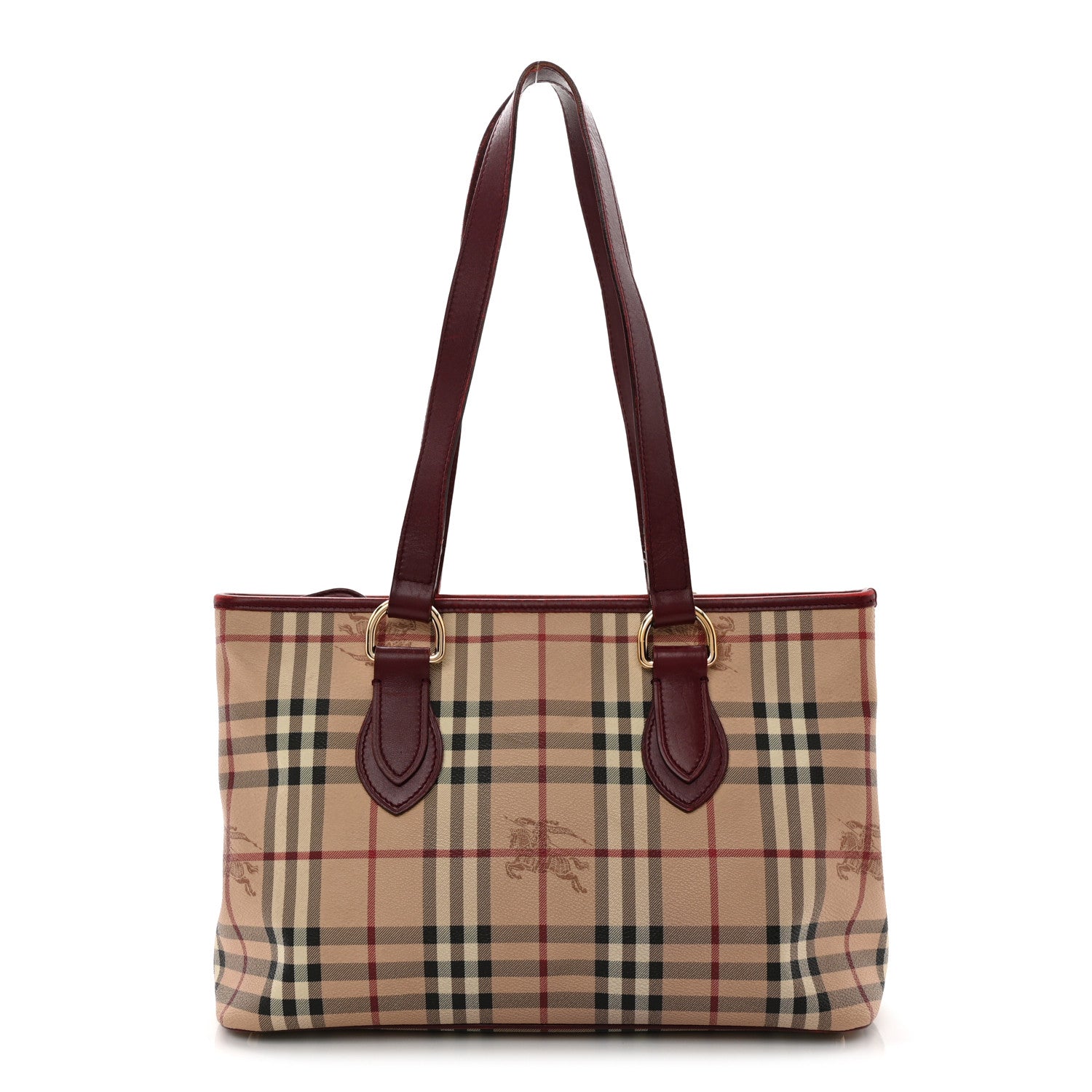 Burberry Haymarket Check Medium Regent Tote Red 1 of 14