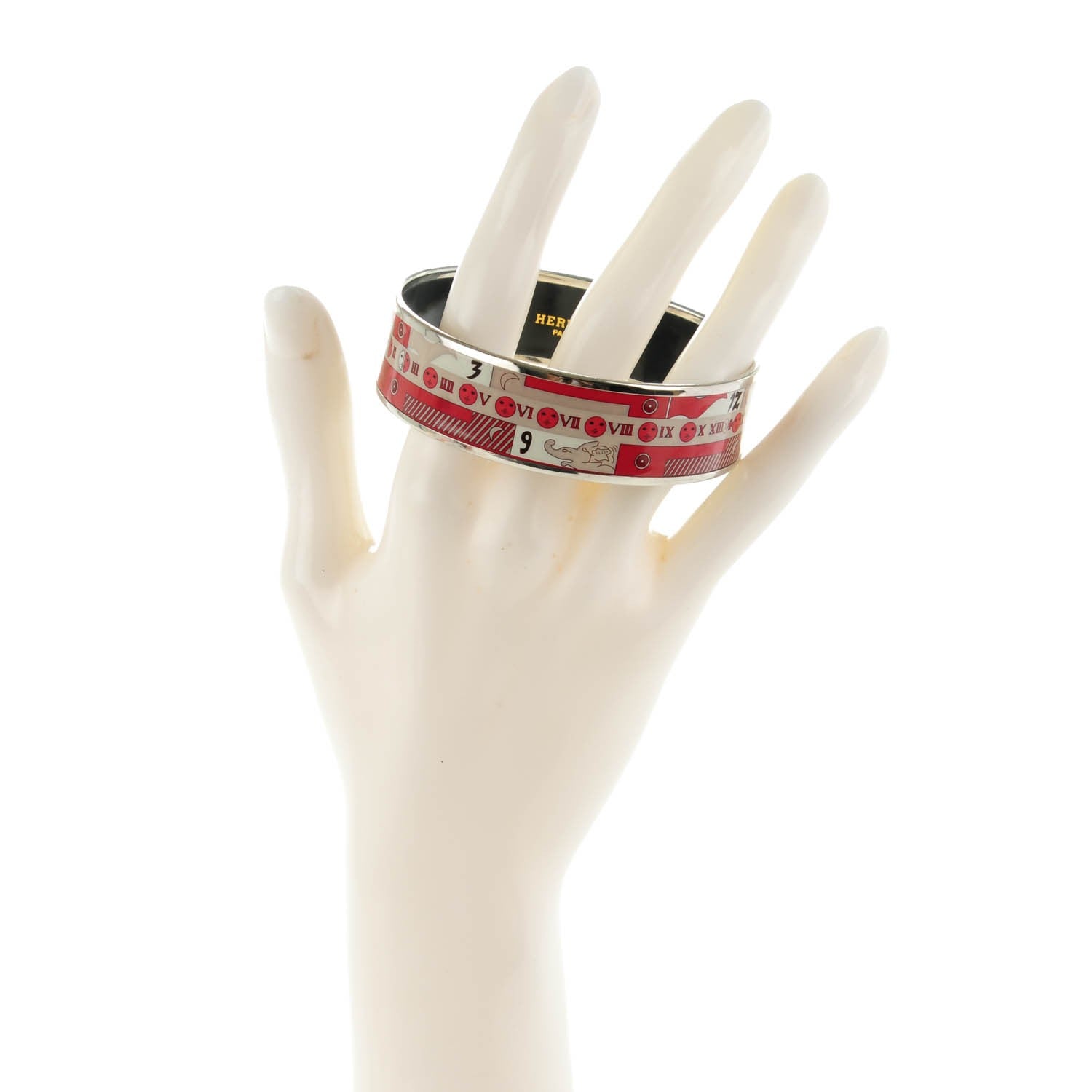 Hermes Enamel Printed Wide Astrologie Bracelet 70 2 of 5