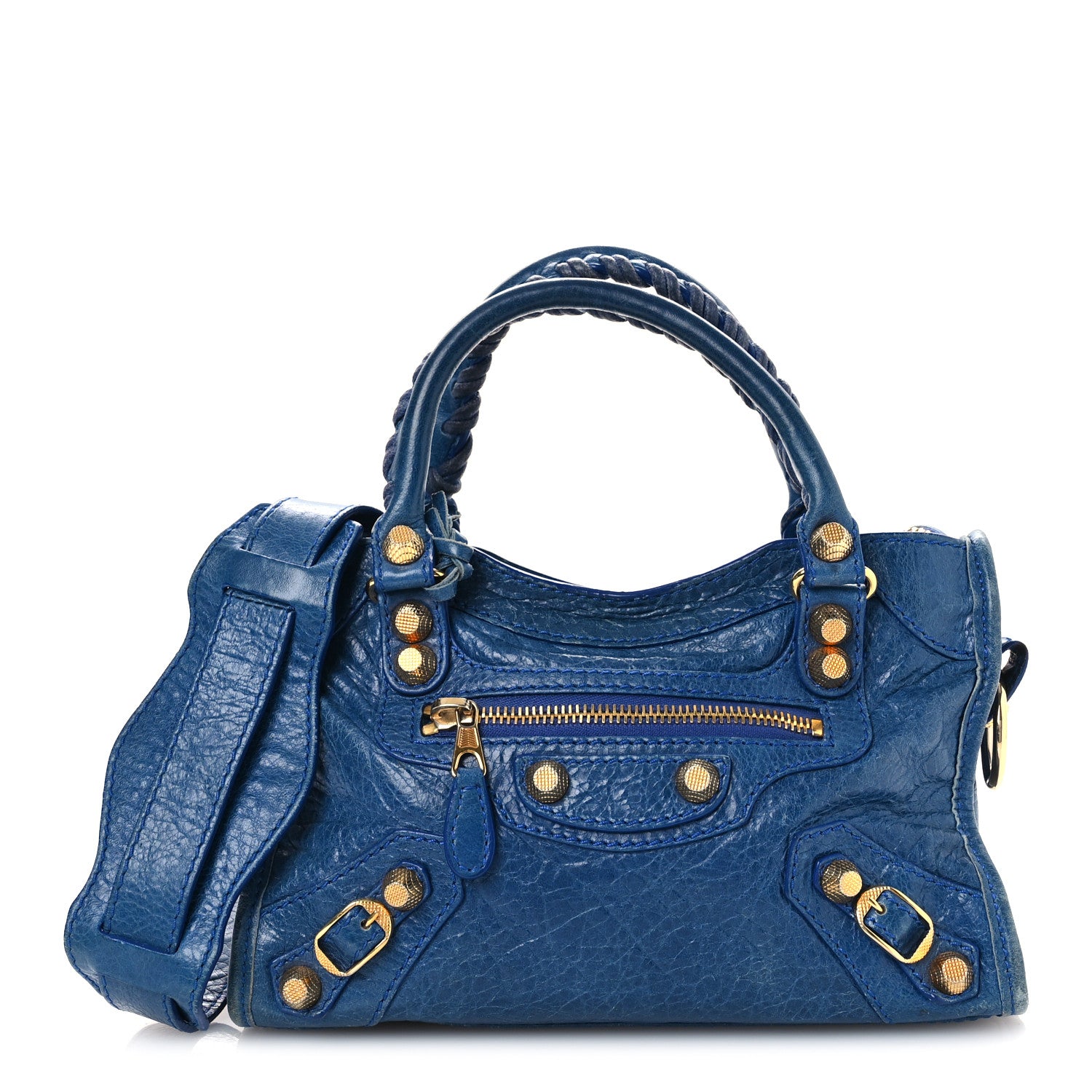 Balenciaga Agneau Giant 12 Gold Hardware Mini City Bleu Lazuli 1 of 14
