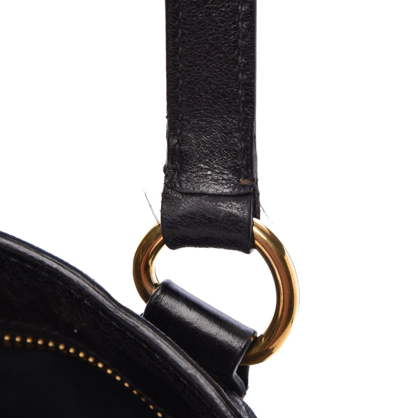 Vitello Lux Shoulder Bag Black