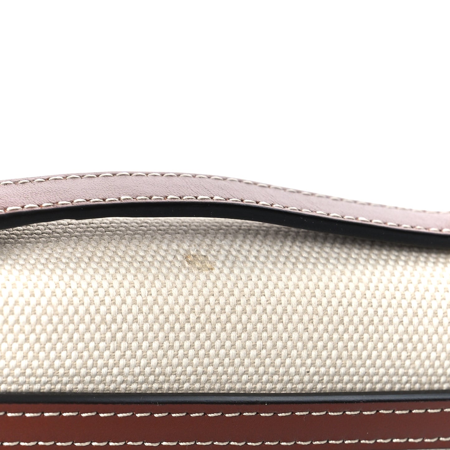Canvas Calfskin TB Robin Bag Natural