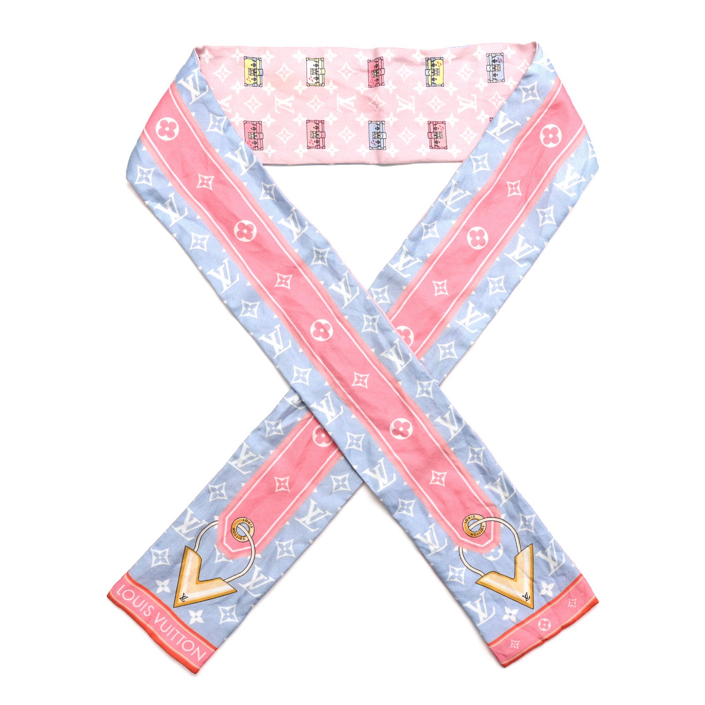 Silk Monogram Minimalle Bandeau Pink
