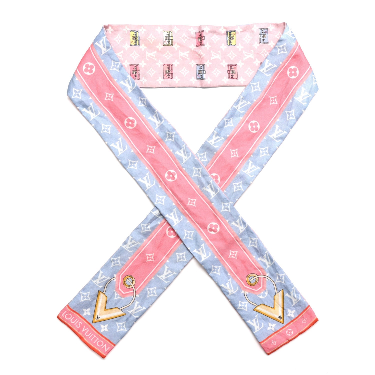Louis Vuitton Silk Monogram Minimalle Bandeau Pink 1 of 3