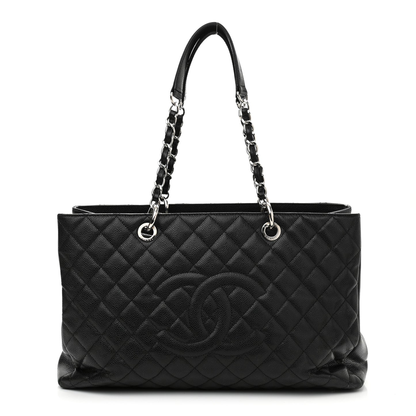 Caviar Quilted XL Grand Shopping Tote GST Black