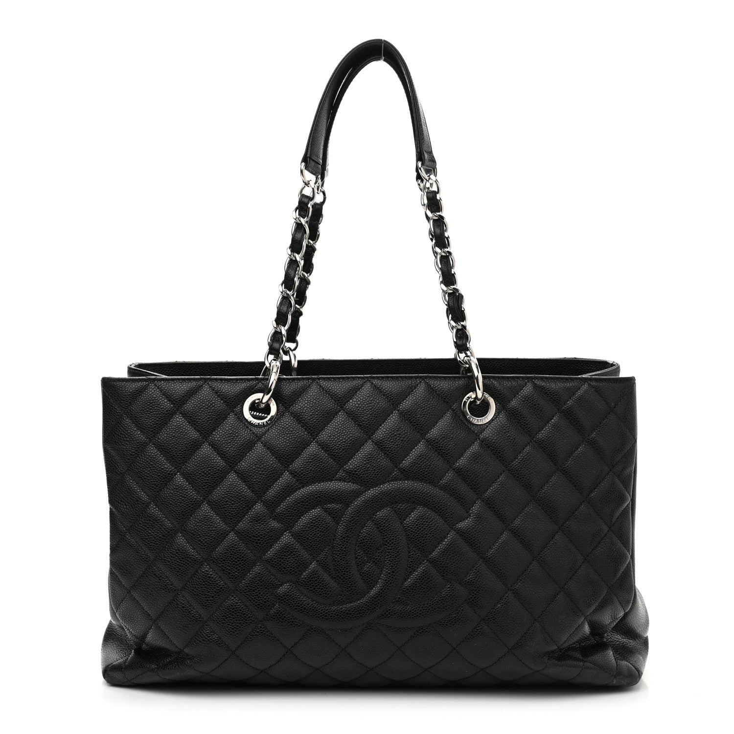 Chanel Caviar Quilted XL Grand Shopping Tote GST Black 1 of 11