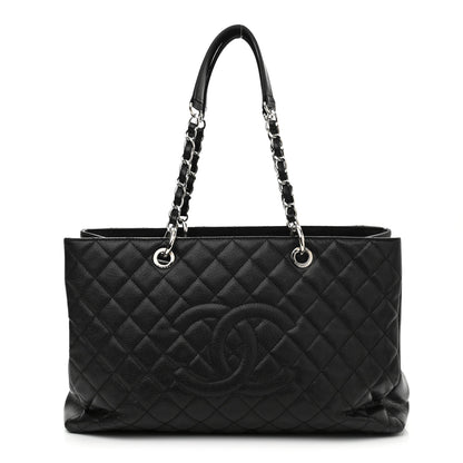Chanel Caviar Quilted XL Grand Shopping Tote GST Black 1 of 11