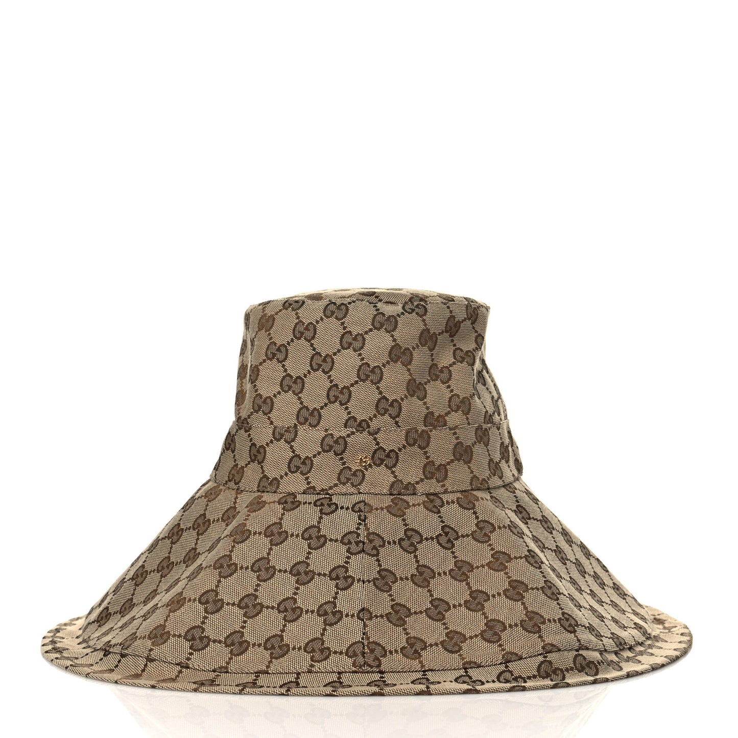 Monogram Wide Brim Hat L Beige