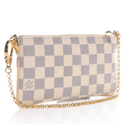 Louis Vuitton Damier Azur Pochette Milla MM 3 of 9