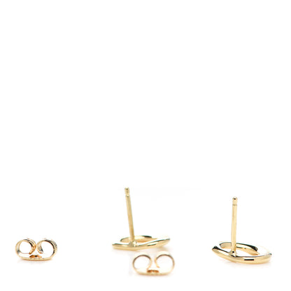 Tiffany 18K Yellow Gold 11mm Elsa Peretti Open Heart Earrings 3 of 4
