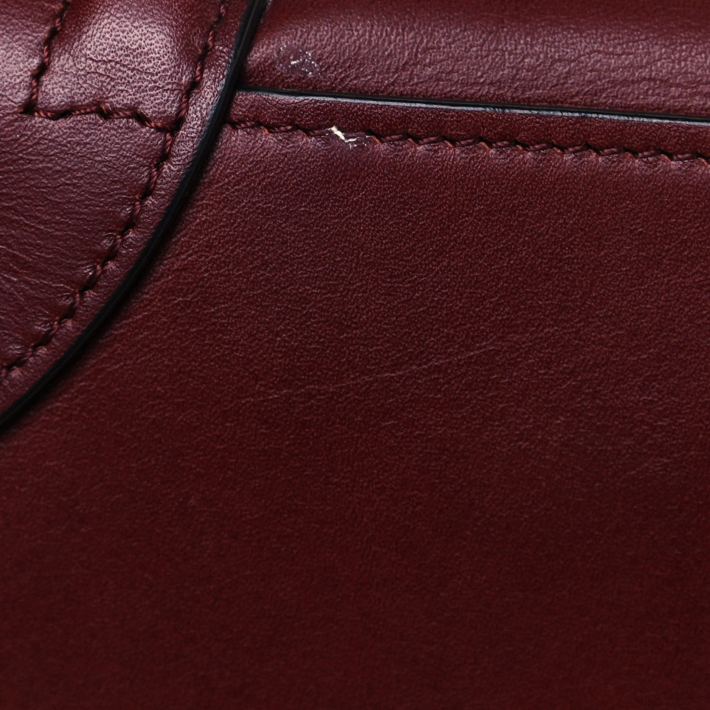 Smooth Calfskin Micro Luggage Burgundy