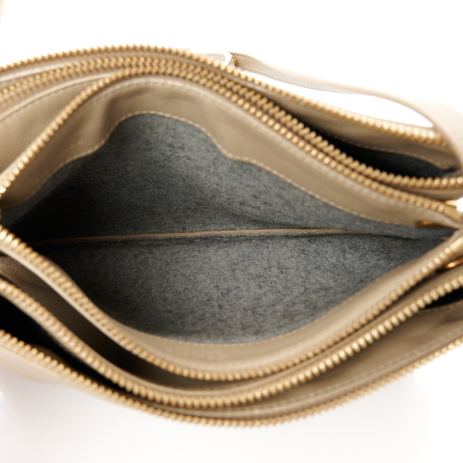 Celine Liege Calfskin Small Trio Crossbody Bag Taupe 5 of 13
