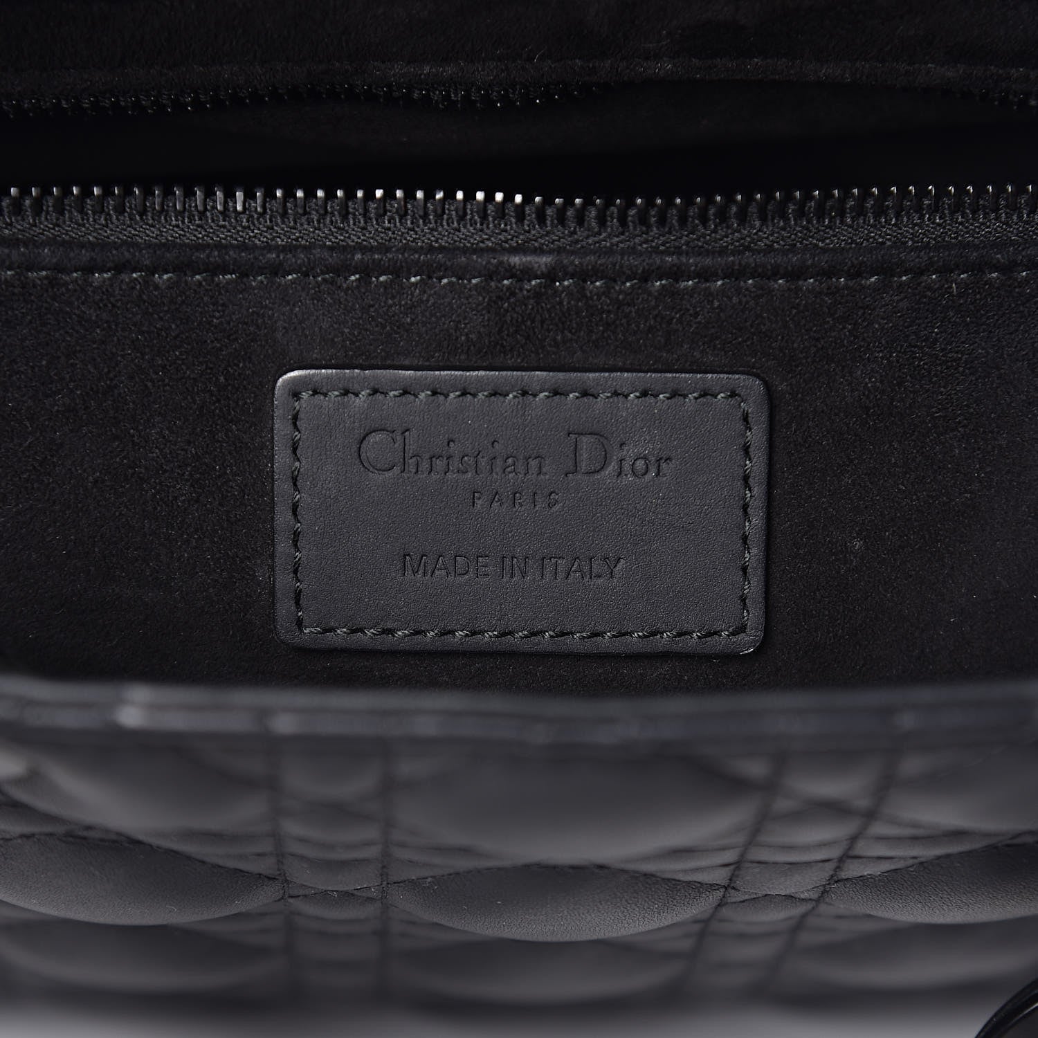 Christian Dior Ultra Matte Calfskin Cannage Medium Lady Dior Black 6 of 11