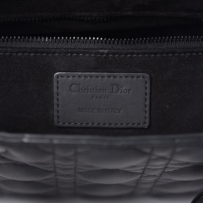 Christian Dior Ultra Matte Calfskin Cannage Medium Lady Dior Black 6 of 11