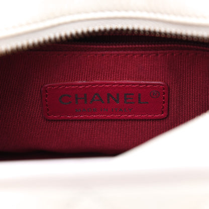 Chanel Aged Calfskin Quilted Small Gabrielle Hobo White 6 of 11