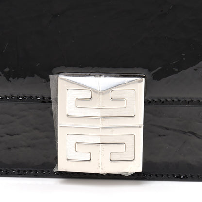 Givenchy Patent Textured Goatskin Small 4G Crossbody Black 8 of 12