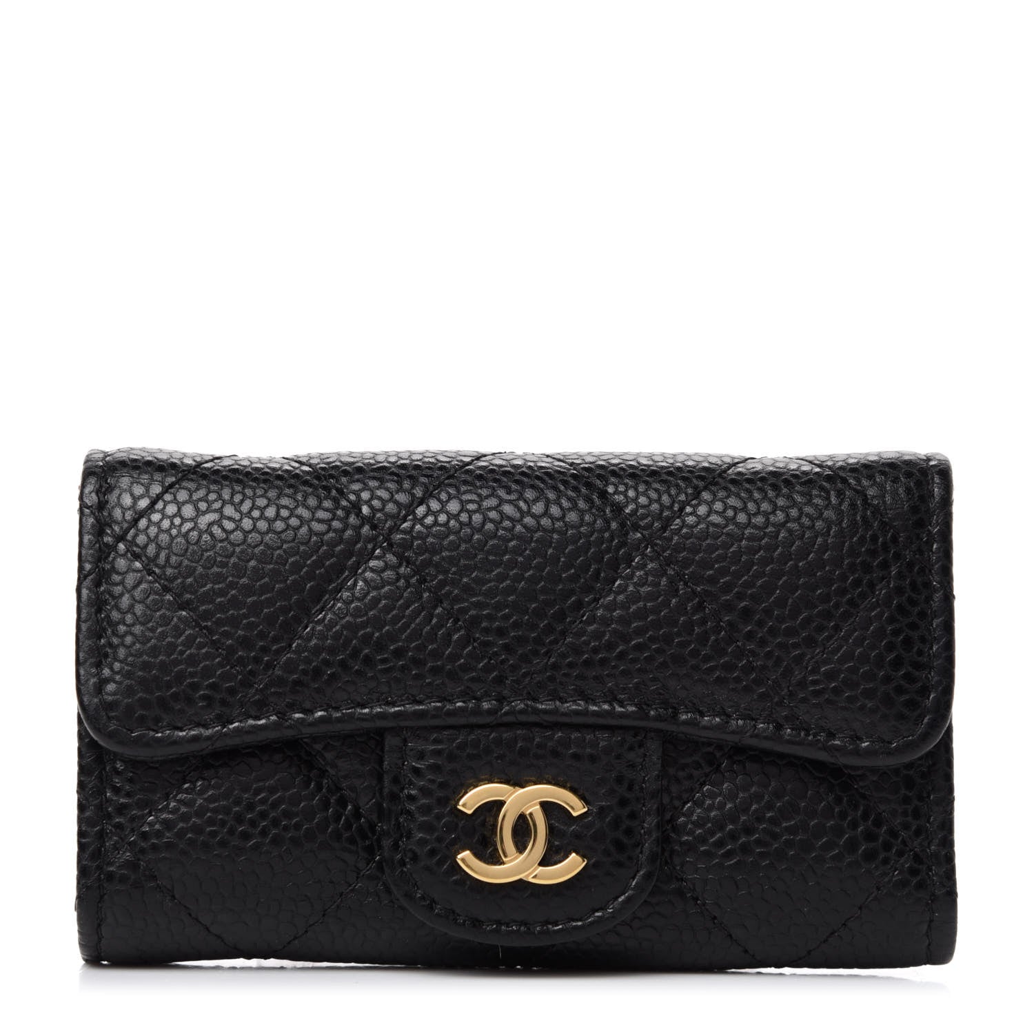 Chanel Caviar Quilted 6 Key Holder Black 1 of 9