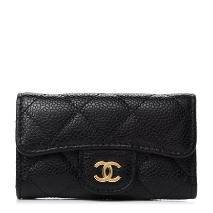 Chanel Caviar Quilted 6 Key Holder Black 1 of 9