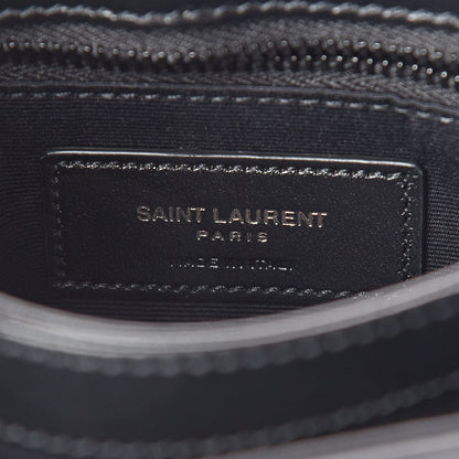 Saint Laurent Calfskin Y Quilted Monogram Toy Loulou Crossbody Bag Black 6 of 10