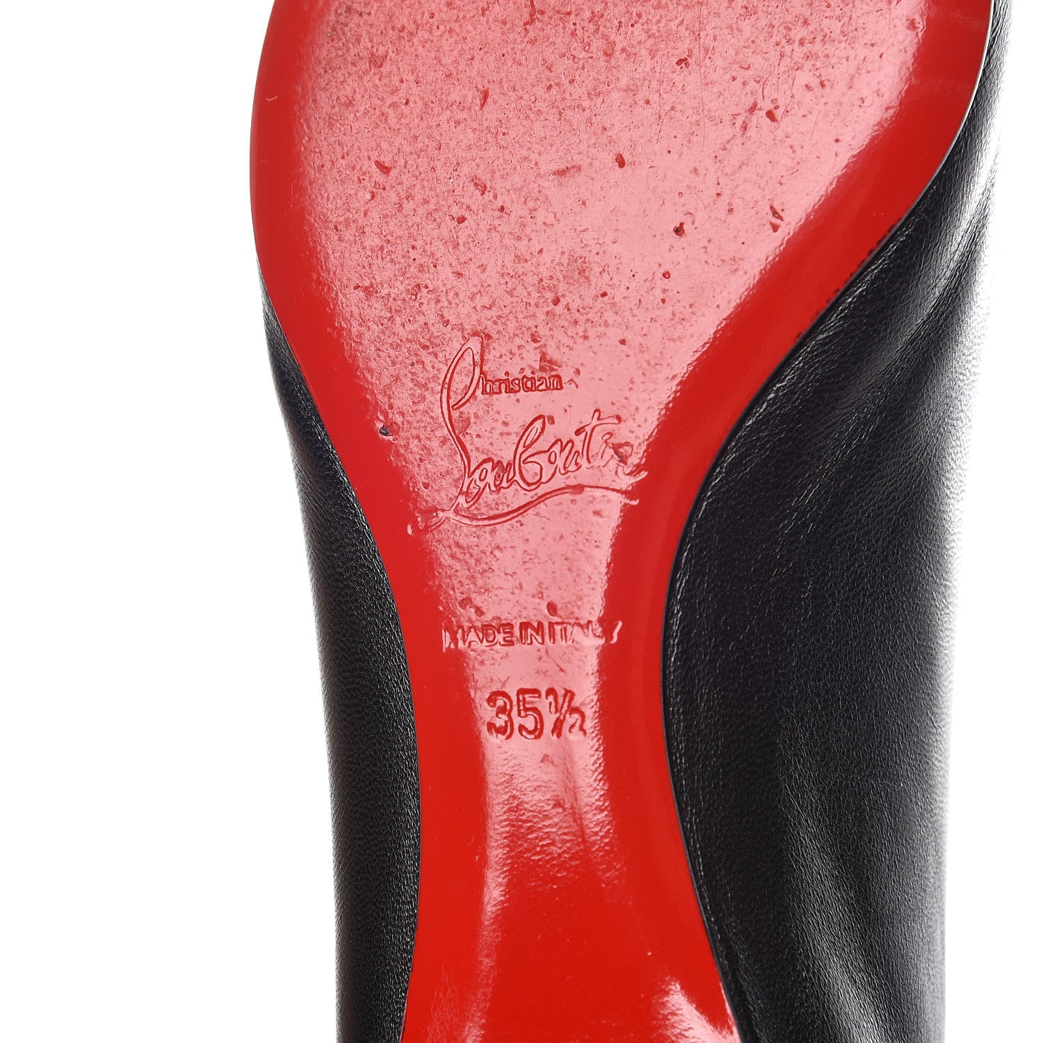Christian Louboutin Shiny Nappa Ballalla Flats 35.5 Black 13 of 16