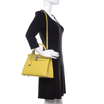 Hermes Epsom Kelly Sellier 28 Lime 2 of 11