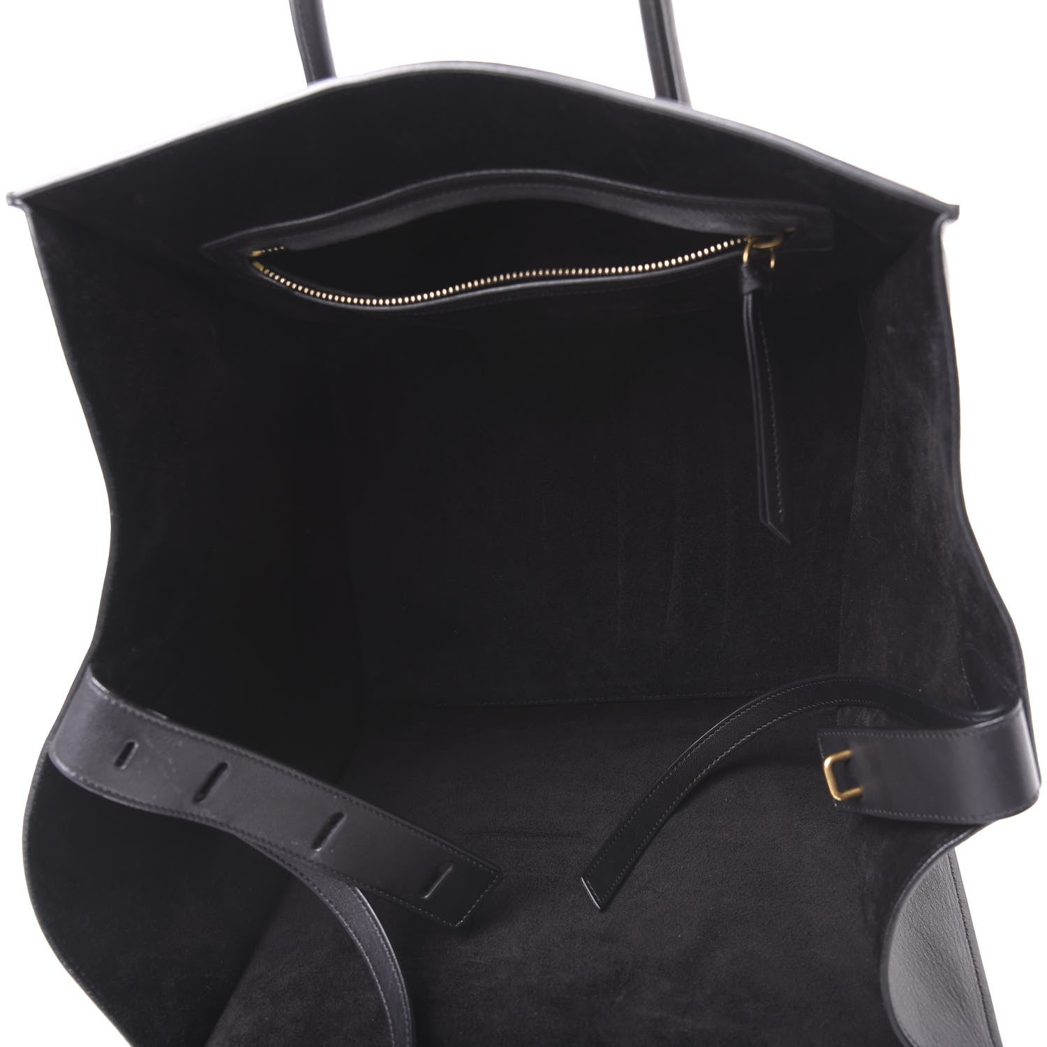 Celine Supple Calfskin Medium Phantom Luggage Black 4 of 11