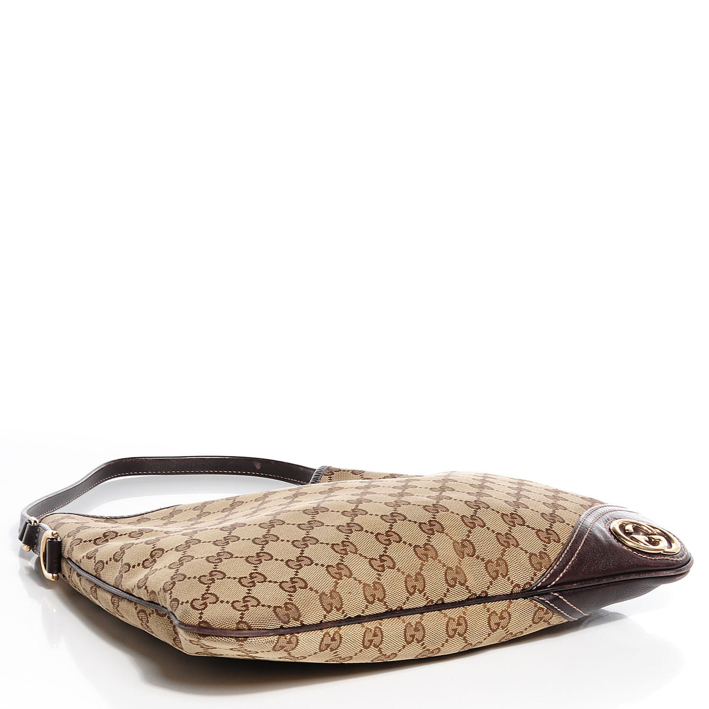 Monogram Medium New Britt Hobo Dark Brown