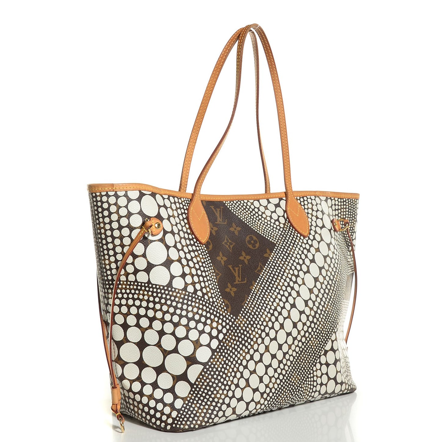 Monogram Kusama Waves Neverfull MM White