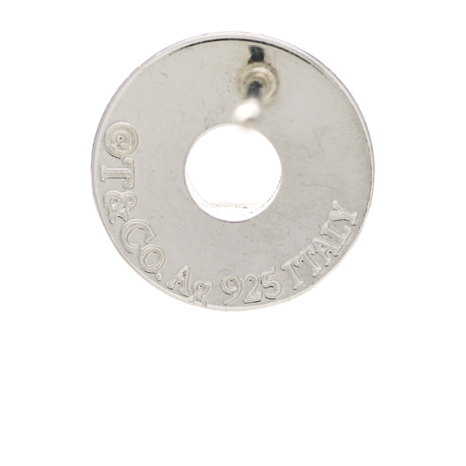 Tiffany Sterling Silver 1837 Circle Earrings 4 of 5