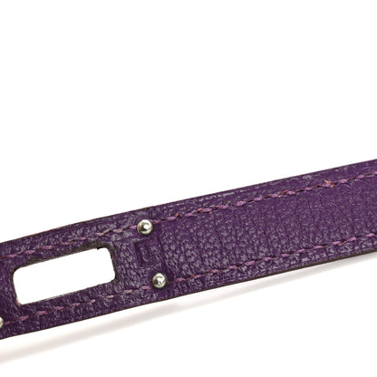 Hermes Chevre Mysore Kelly Longue Wallet Violet 7 of 9