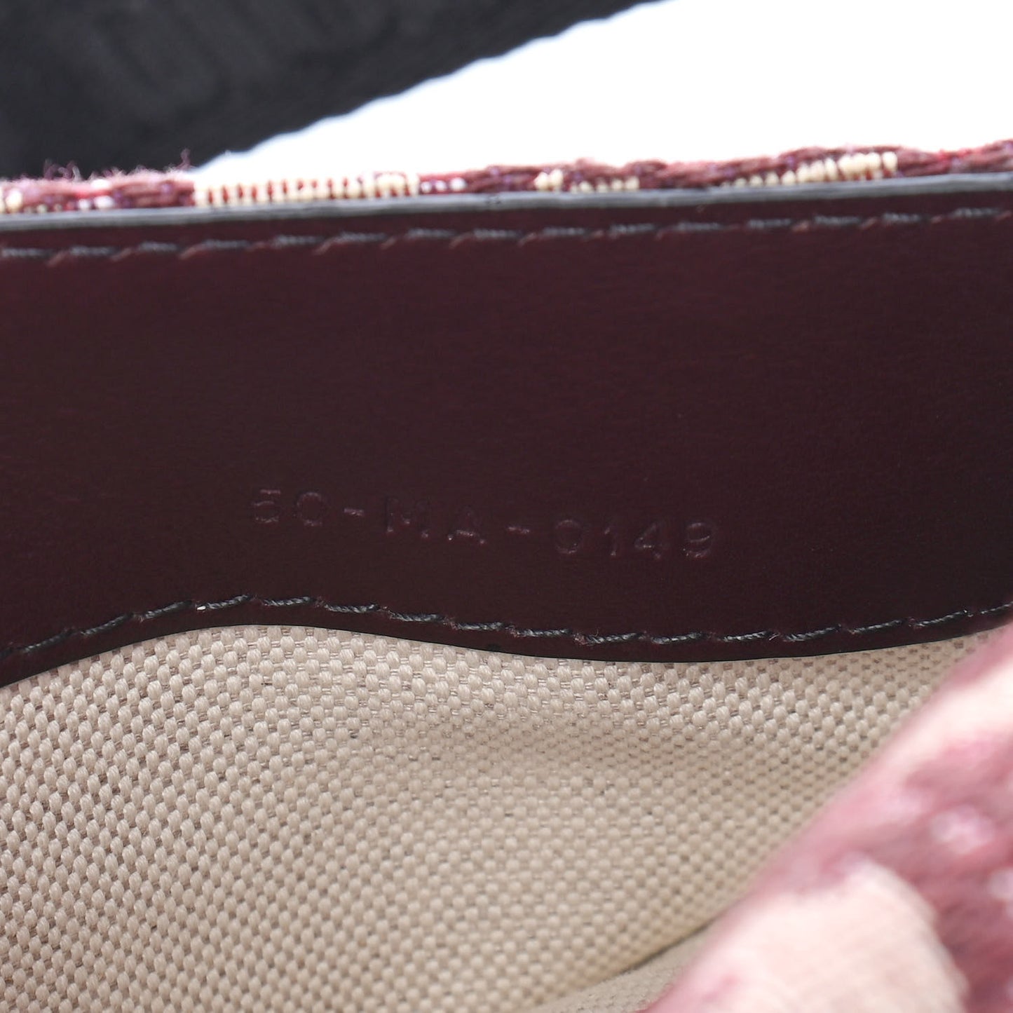 Oblique Saddle Belt Bag Bordeaux