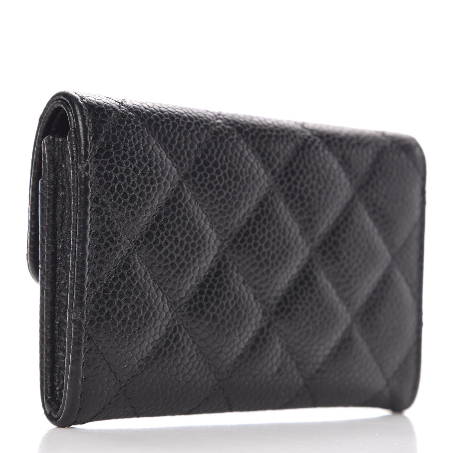 Chanel Caviar Quilted Flap Card Holder Black 3 of 9