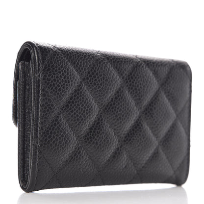 Chanel Caviar Quilted Flap Card Holder Black 3 of 9