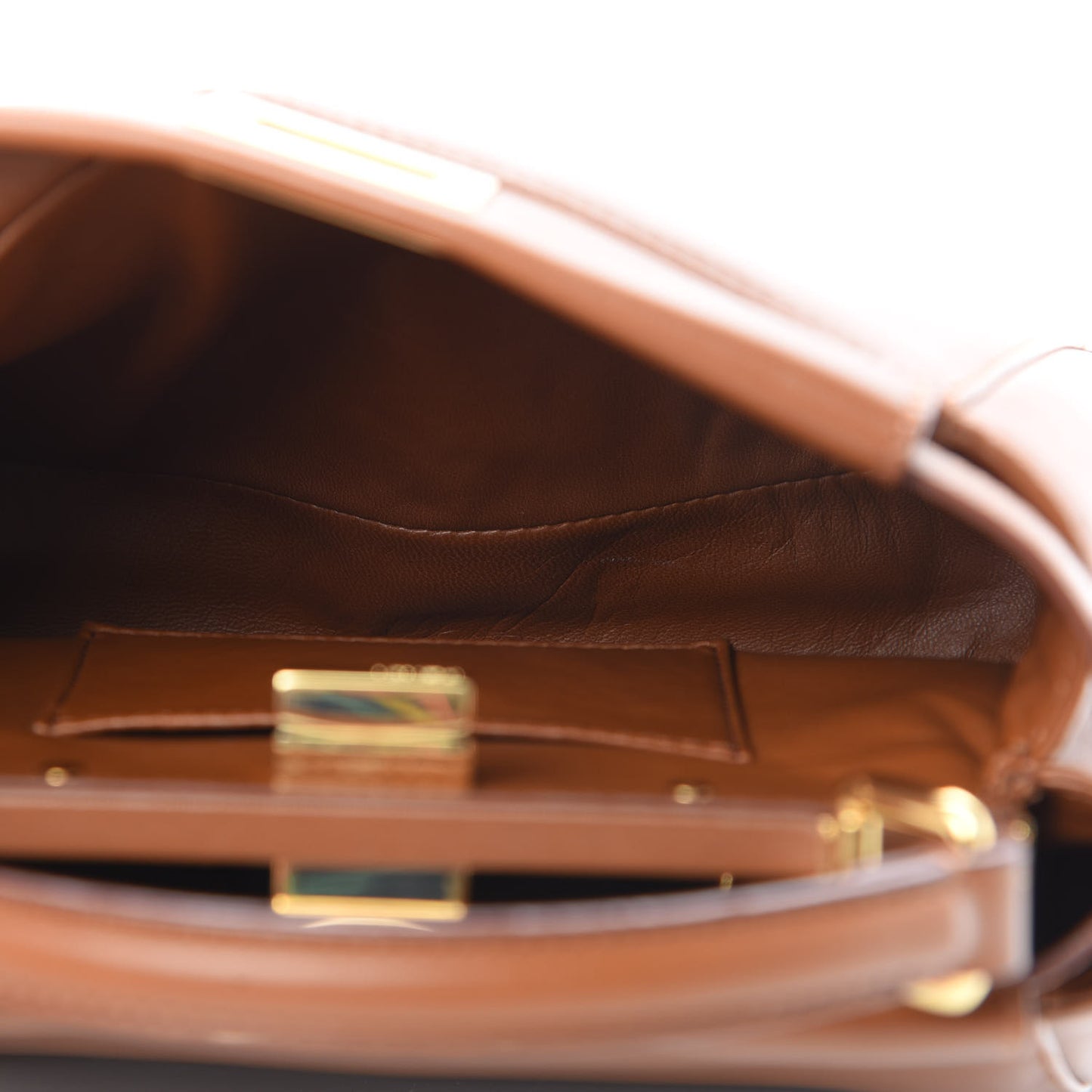 Nappa Mini Peekaboo Iconic Satchel Corteccia