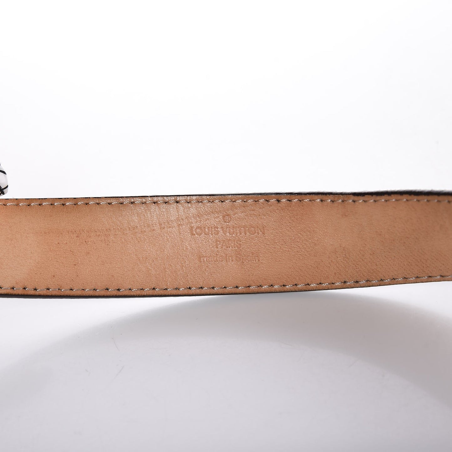Vernis LV Frame Belt 95 38 Amarante