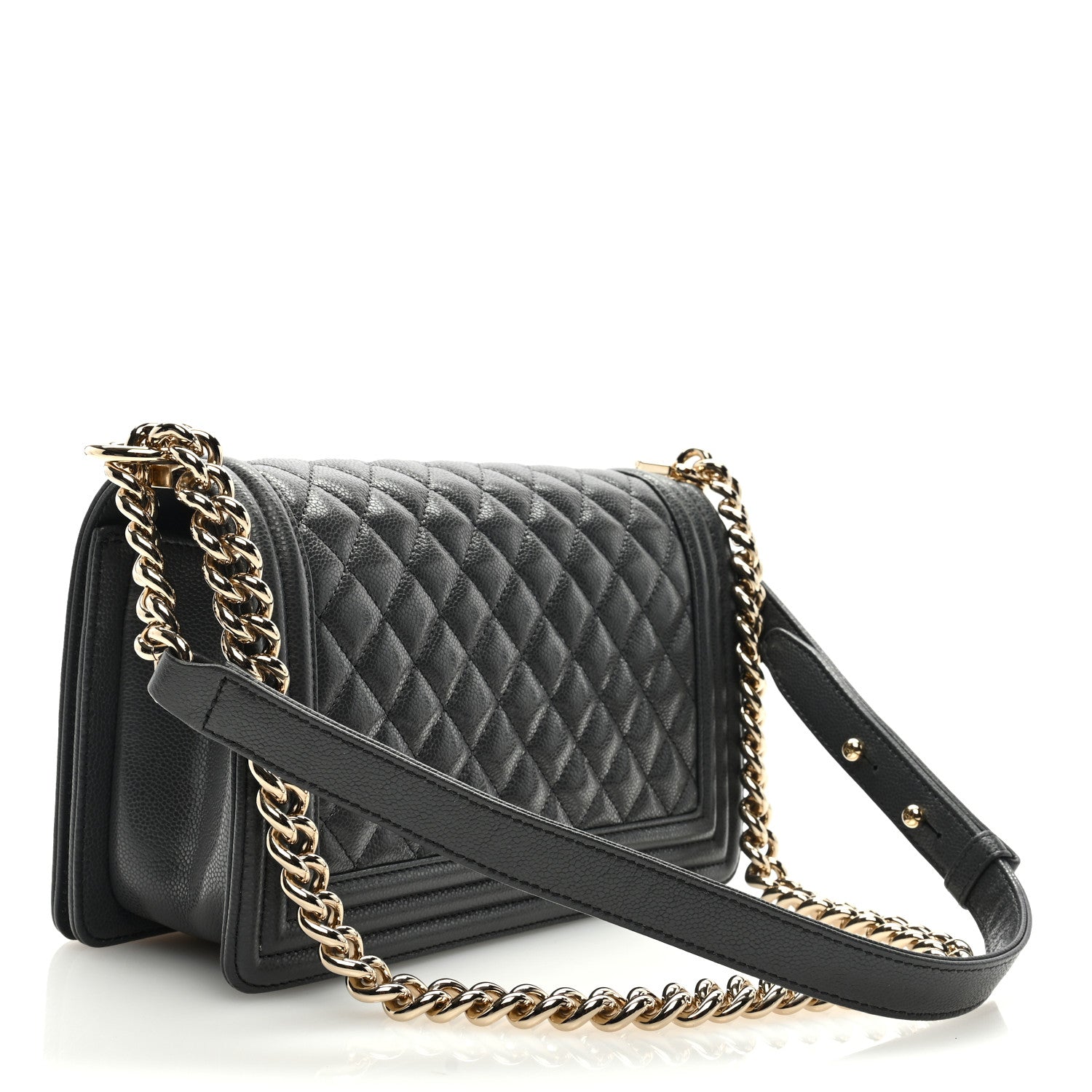 Chanel Caviar Quilted Medium Boy Flap Dark Grey 3 of 9