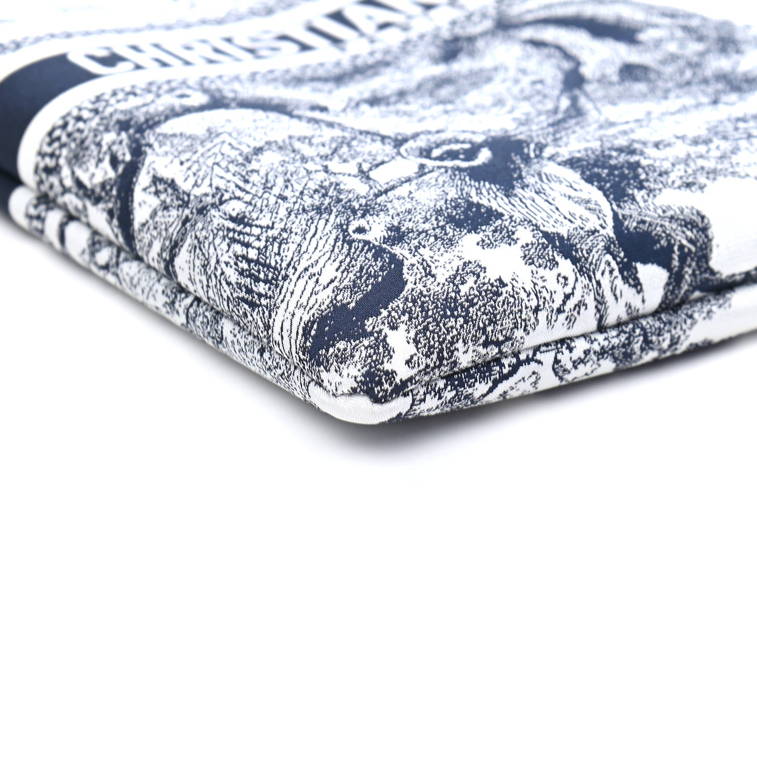 Christian Dior Technical Fabric Embroidered Toile De Jouy DiorTravel Multifunction Pouch Blue 8 of 9