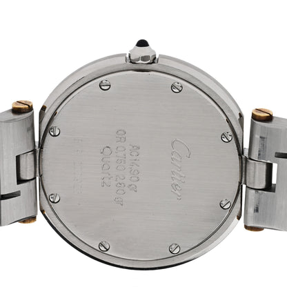 Cartier Stainless Steel 18K Yellow Gold 32mm Santos Vendome Quartz Watch 4 of 4