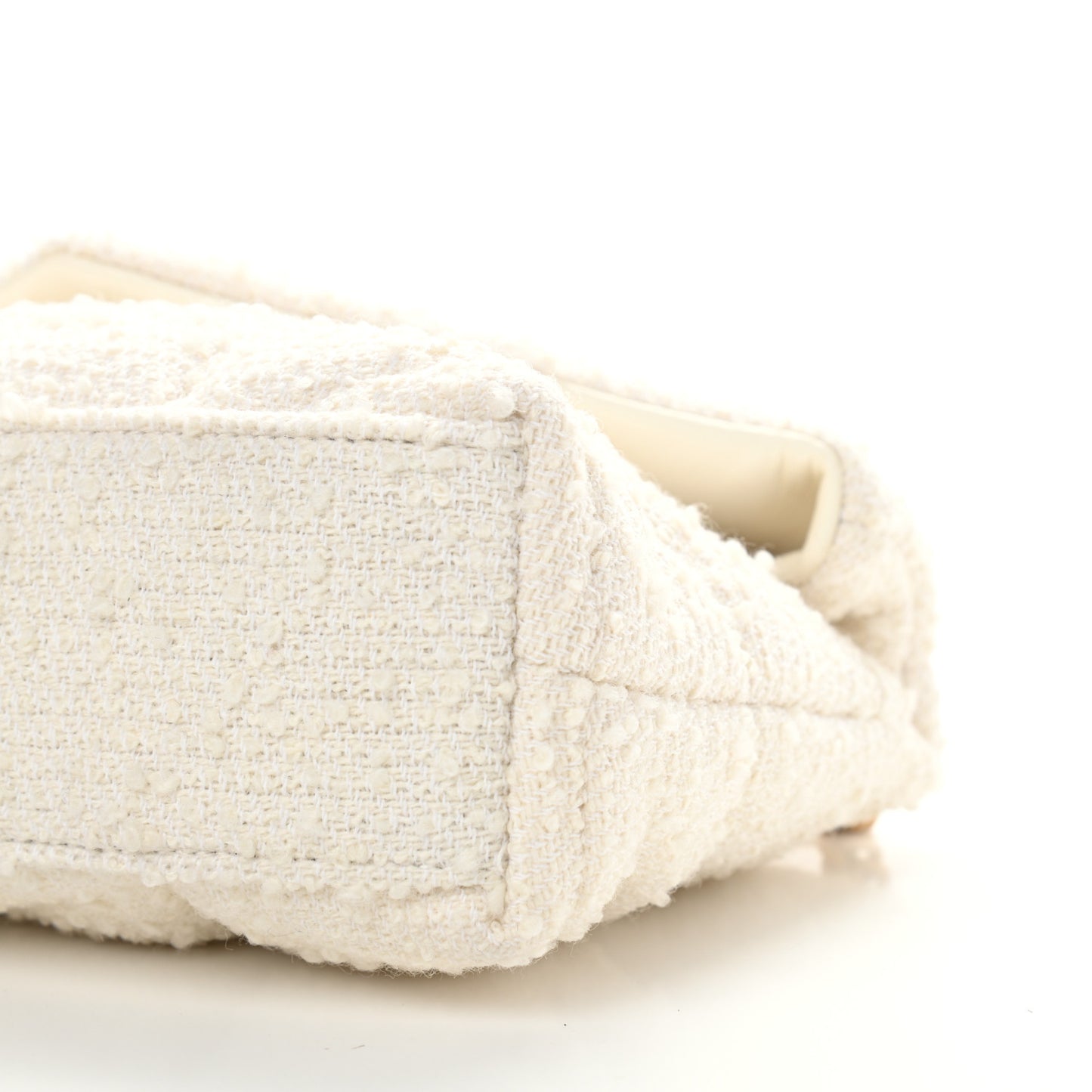 Boucle Tweed Quilted Toy Loulou Puffer Monogram Chain Satchel Crema Soft