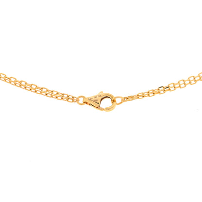Cartier 18K Pink Gold 1 Diamond 1 Pink Sapphire LOVE Necklace 3 of 3