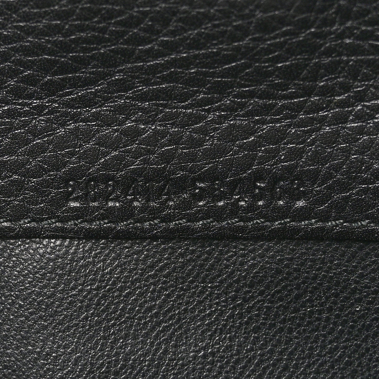 Pebbled Calfskin Large Soho Continental Wallet Black