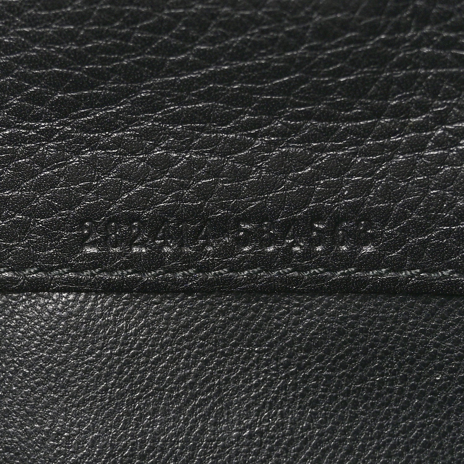 Gucci Pebbled Calfskin Large Soho Continental Wallet Black 8 of 9