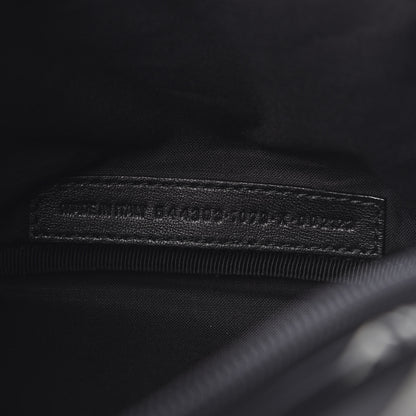 Balenciaga Smooth Calfskin Losange Monogram Explorer Belt Bag Black Grey 7 of 10